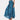 Teal Bohemian Floral Lace A-Line Skirt for Women featuring a summer festival design with intricate floral lace patterns.