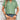 Women's Textured Olive Green Pleated Blouse, featuring short sleeves, round neck, and casual summer style.
