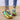 Multicolor sneakers with a vibrant rainbow sole on a person wearing blue denim jeans.
