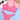 Trendy pink star print bikini featuring a ruffle tie top and high-waist bottoms.