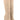 Trendy tan suede knee-high high heel boots for women displayed on a white background, showcasing their stylish design and beige color.