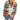 Trendy Women's Multicolor Striped Cardigan Blazer featuring a boho knit design with a collar and long sleeves.