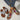 Tribal pattern women's sandals in electric blue with a boho chic design, worn on a woman's feet.