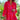 A woman wearing a Tropical Red Floral V-Neck Summer Dress with a lightweight fabric, featuring short sleeves and a floral print, standing outdoors with green grass in the background.