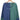 Two-tone green and blue handmade wool sweater featuring a cozy knit design, with long sleeves, a round neck, and eco-friendly materials, suitable for unisex wear.