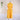 Two-tone yellow and white sleeveless belted mid-length dress on clothes hanger, featuring a stylish neckline and fitted waist, perfect for spring fashion.