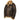 Brown vintage leather bomber jacket in a WWII aviator style, featuring a fleece lining. The jacket showcases a classic collar and long sleeves, designed for men's outerwear in size 2XL.