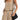 Women's beige linen two-piece set consisting of a casual tank top and shorts, displayed on a mannequin or model, emphasizing the tank's sleeveless design and the shorts' comfortable fit.