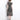 Women's black floral midi dress with sheer cap sleeves, featuring an elegant design suitable for summer, highlighting the neckline and waist.
