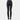Women's black quilted thermal skinny pants designed for winter fashion, showcasing a close-fitting style that highlights the waist, thigh, and knee areas.