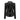 Women's black slim fit asymmetrical zip leather biker jacket with long sleeves, a tailored waist, and a stylish collar. The jacket features a sleek design with a front zip and practical pockets.