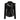A women's black slim fit asymmetrical zip leather biker jacket featuring a high collar and long sleeves.