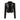 Women's black slim fit asymmetrical zip leather biker jacket with a stylish collar and long sleeves, showcasing a modern fashion design.