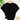 Women's black tie-front t-shirt featuring short sleeves and a casual, eco-friendly design ideal for summer wear. The top has a simple collar and a versatile shade suitable for various fashion styles.