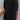A woman wearing a black V-neck blouse with split sleeves, suitable for summer work attire. The blouse is paired with jeans, highlighting the elegant and casual style.