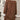 Women's brown shearling-lined suede winter coat, featuring a stylish overcoat design with long sleeves and a fashionable waistline, crafted from high-quality beige textile.