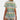 Women's casual V-neck striped T-shirt in multicolor with short sleeves, showcasing a comfortable and relaxed fit.