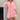 Women's knee-length button-front denim shirt dress featuring a classic collar, long sleeves, and a fitted waist. The dress is styled in a chic pink color, highlighting its casual yet trendy design.