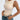 Women's cream ribbed cropped knit top showcasing a casual chic style, highlighting its texture and design with focus on the neckline and shoulder area.
