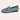 Women's denim flats in electric blue with a stylish chain ankle bracelet, featuring a casual design suitable for outdoor wear.