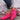 Women's floral mesh sneakers with pink sole, featuring a lightweight and breathable design, showcasing a vibrant pattern and stylish fashion appeal.