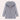 Women's grey faux fur hooded puffer coat with insulated design, featuring long sleeves and a stylish collar.