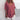 A 5XL dark pink women's linen tunic with a V-neck, short sleeves, and a casual loose fit, displayed on a mannequin.
