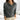 Women's grey v-neck wool cardigan, lightweight office wear sweater with long sleeves and a tailored fit.