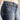 Women's high-waist dark wash flared stretch jeans displayed on a model, showcasing the denim fabric and flared leg style.