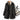 Stylish women's lightweight black hooded puff jacket with long sleeves and a water-resistant finish, designed for a sleek and fashionable look.