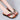 Women's multicolor wedge sandals with comfortable open toe, slip-on design, shown on a model's feet.