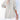 Women's Oversized Linen V-Neck Blouse in White - Lightweight, Breathable, Button-Up with Long Sleeves and Relaxed Fit