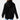 Women's oversized textured black hoodie with casual loose fit, featuring long sleeves, a comfortable neckline, and a relaxed shoulder design.