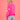 Women's fuzzy pink heart cardigan worn by a person, styled with jeans and sunglasses.