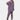 Women's purple fleece pajama set featuring a plush hoodie with long sleeves and matching relaxed fit pants.