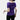 Women's purple off-shoulder blouse with bow and rhinestone detailing, showcasing long sleeves and a fitted waist.