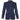 Women's purple wool blazer with tailored design, featuring contrast cuffs, buttons, and a collar.