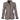 Women's tailored purple wool blazer with contrast cuff detailing, featuring a classic collar and long sleeves.
