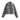 Women's trendy grey wool cropped trucker jacket featuring a classic collar, long sleeves, and a stylish, tailored fit, perfect for winter outerwear.