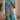 Women's vibrant floral print short sleeve summer dress in shades of blue and azure, showcasing a one-piece garment design. The dress features a flattering neckline and short sleeves, modeled with the focus on the shoulder and arm area.