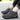 Women's black and grey waterproof insulated hiking boots designed for style and anti-slip performance, suitable for sportswear and outdoor activities.