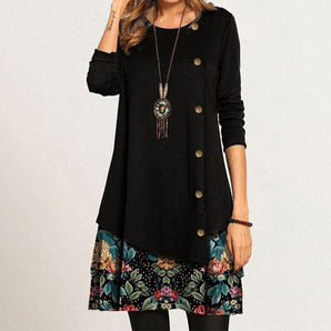 Avencea - Casual Short Dress - Versatile Design - Ideal for Autumn