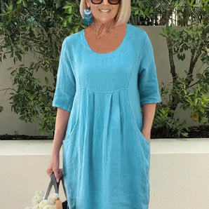 Avencea - Cotton Classic Midi Dress