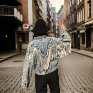 Avencea - Women's Short Casual Denim Jacket