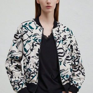 Avencea | Autumn Winter Baseball Jacket with Zipper