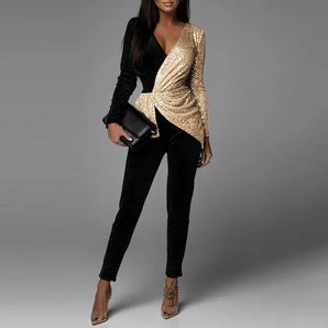 Avencea - Luxury Jumpsuit with Sequins for Special Occasions