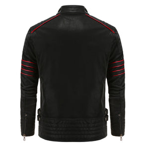 Avencea - Motorcycle Leather Jacket for Autumn and Winter