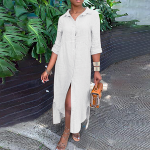 Avencea - Midi Dress - Casual - Linen - Comfortable Everyday Wear