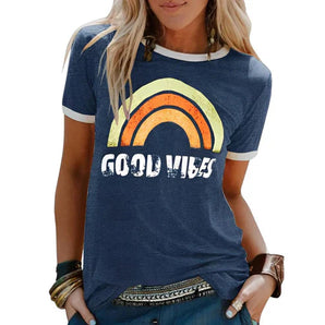Avencea - Good Vibes Casual T-Shirt