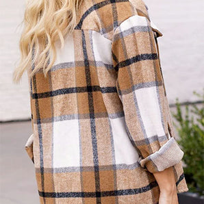 Avencea | Long Sleeve Plaid Flannel